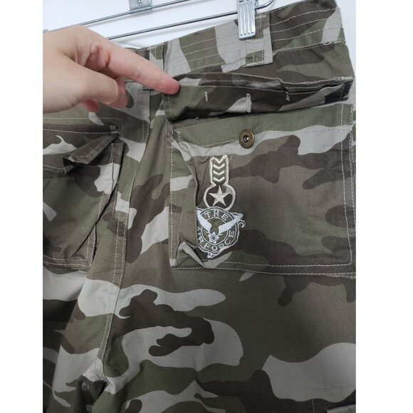 Mens Army Green Camo Pants Size 32 - Picture 9 of 9